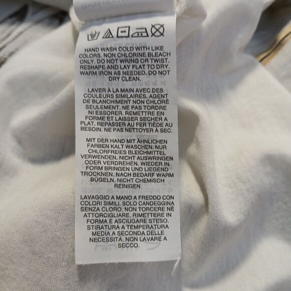 J.Crew Womens Blouse S Ivory Mixed Media Linen Tropical Preppy Career Sleeveless - Picture 8 of 9